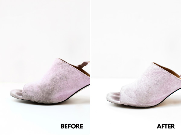 how to clean suede shoes with white vinegar